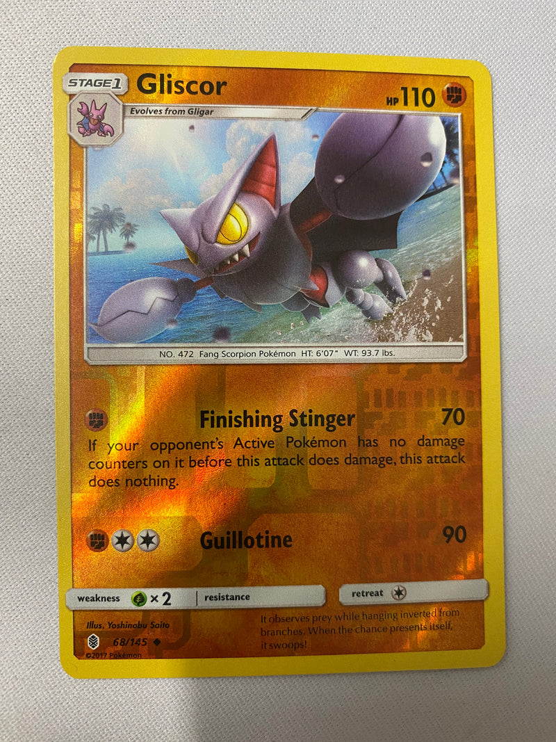 Gliscor Guardians Rising 68/145 Reverse Holo Pokemon Card NM Gliscor Guardians Rising 68/145 Reverse Holo Pokemon Card NM