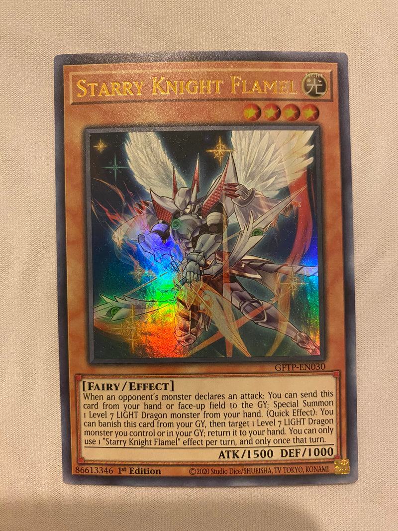 Yugioh Starry Knight Flamel  GFTP-EN030  Ultra Rare 1st Edition NM