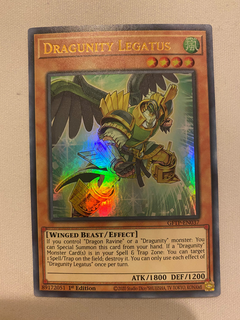 Yugioh  Dragunity Legatus GFTP-EN037 Ultra Rare 1st Edition NM