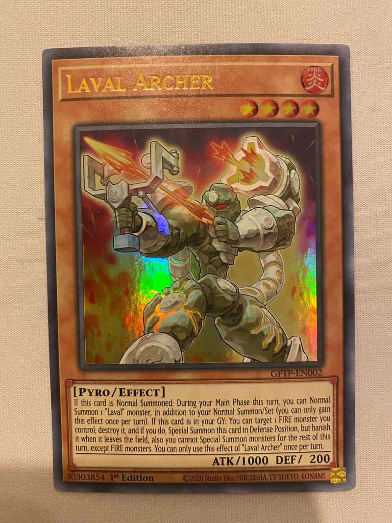 Yugioh Laval Archer GFTP-EN002  Ultra Rare 1st Edition  NM