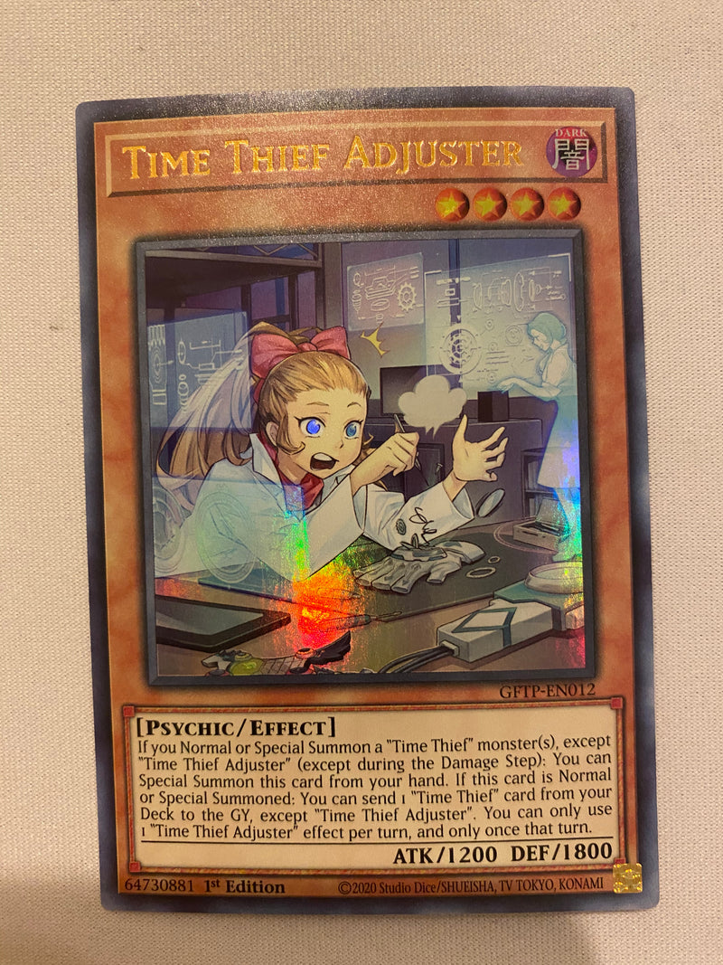 Yugioh Time Thief Adjuster  GFTP-EN012 Ultra Rare 1st Edition NM