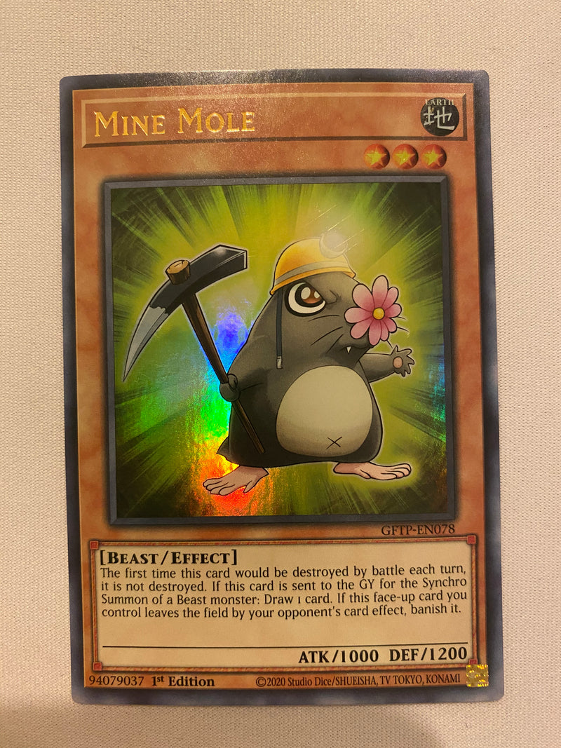 Yugioh Mine Mole GFTP-EN078 Ultra Rare 1st Edition NM