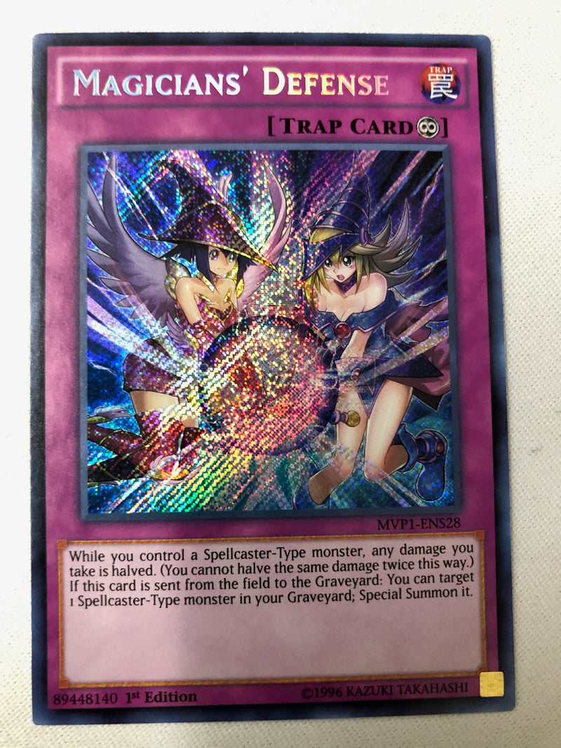 Yugioh Magcians' Defenses MVP1-ENS28The Dark Side of Dimensions Movie Pack Secret Rare 1st Edition NM