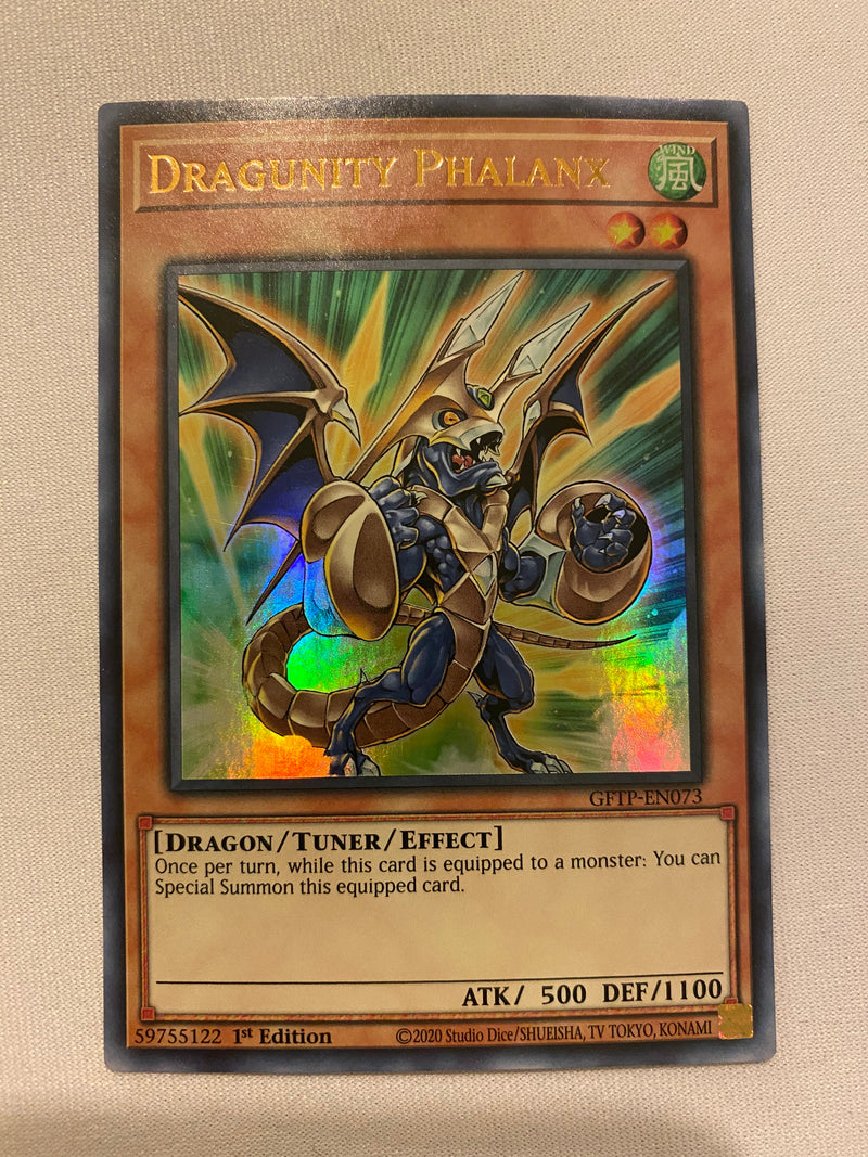 Yugioh Dragunity Phalanx GFTP-EN073 Ultra Rare 1st Edition NM Yugioh Dragunity Phalanx GFTP-EN073 Ultra Rare 1st Edition NM
