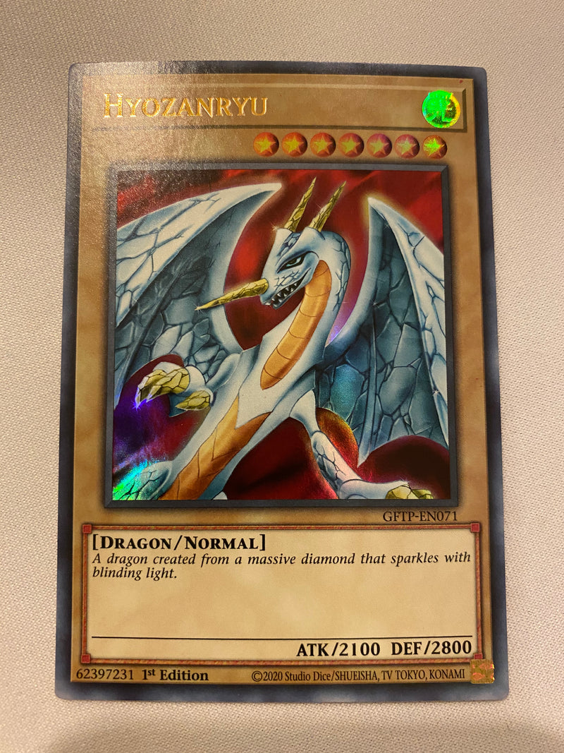 hyozanryu yugioh card Yugioh Hyozanryu GFTP-EN071 Ultra Rare 1st Edition NM