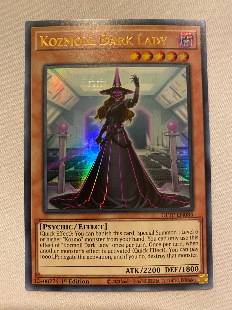 Yugioh Kozmoll Dark Lady  GFTP-EN086  Ultra Rare 1st Edition NM