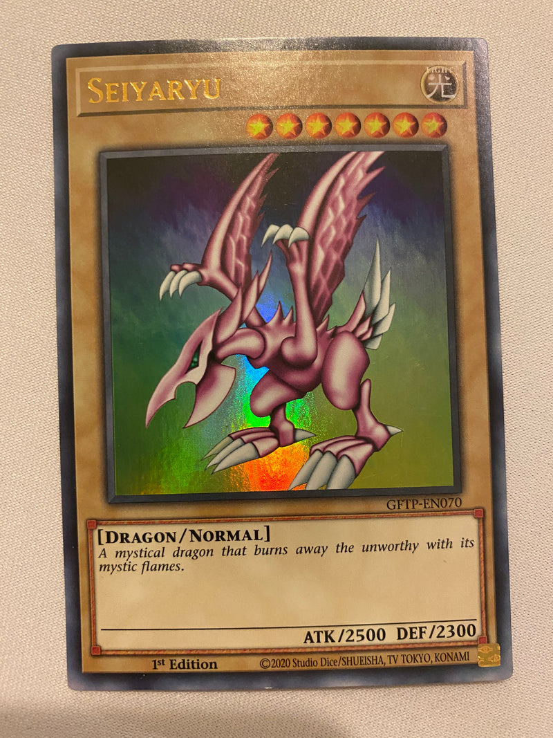 Yugioh Seiyaryu GFTP-EN070 Ultra Rare 1st Edition  NM