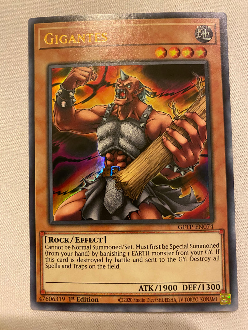 Yugioh Gigantes GFTP-EN074 Ultra Rare 1st Edition NM