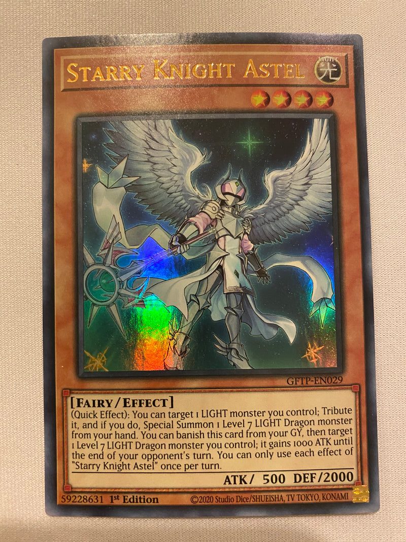 Yugioh  Starry Knight Astel GFTP-EN029 1st Edition Ultra Rare NM