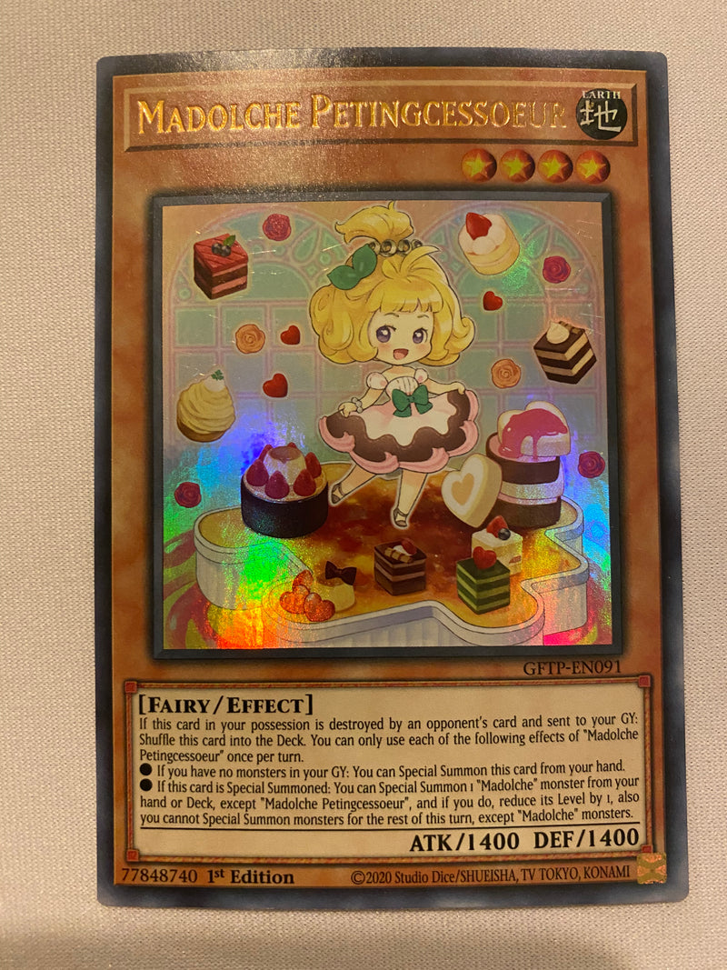 Yugioh  Madolche Petingcessoeur GFTP-EN091 1st Edition Ultra Rare NM