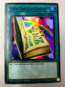 Yugioh Toon Table of Contents (Blue) LDS1-EN069 Legendary Duelists: Season 1 1st Edition Ultra Rare NM
