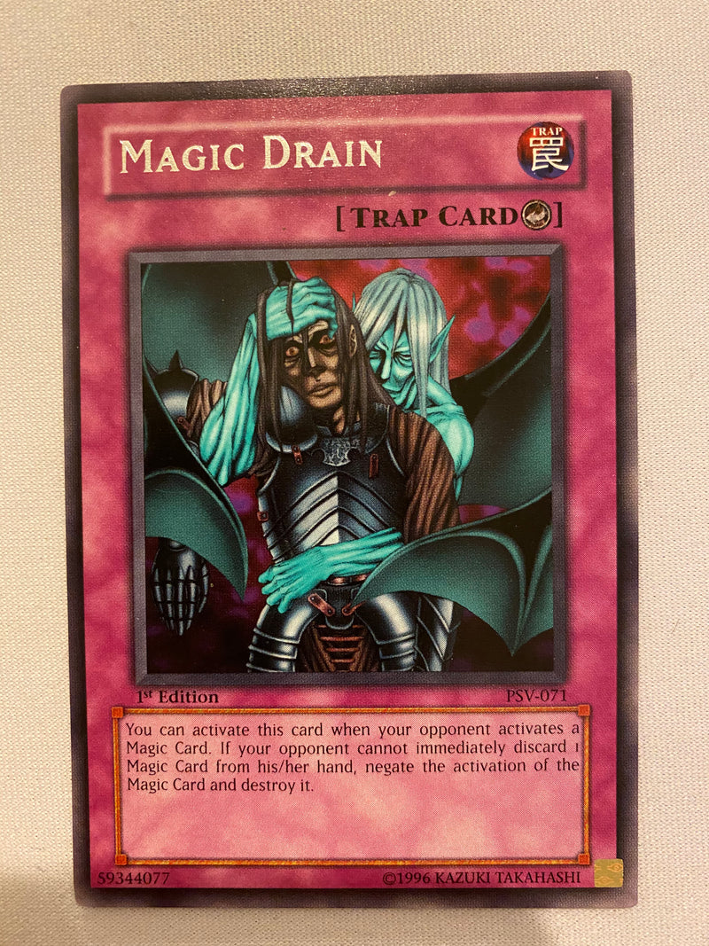 Yugioh Magic Drain  PSV-071  Rare 1st E dition  NM