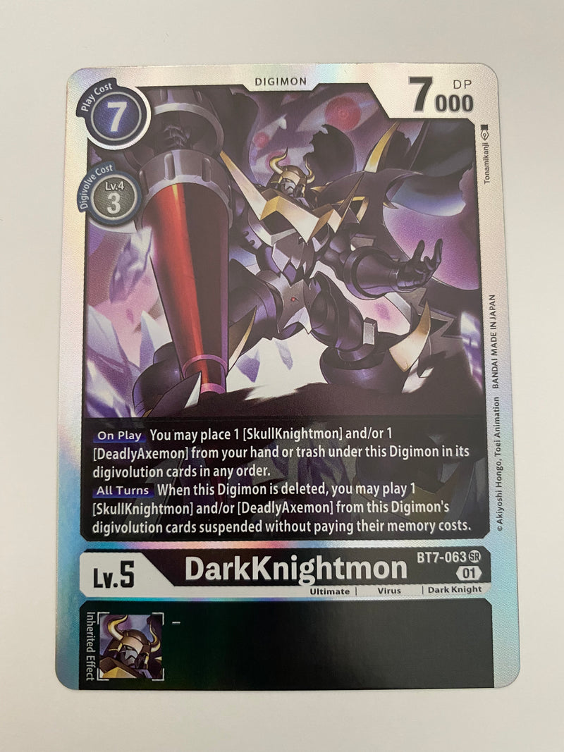 Digimon TCG DarkKnightmon BT7-063 SR Holo Rare Next Adventure Near Mint