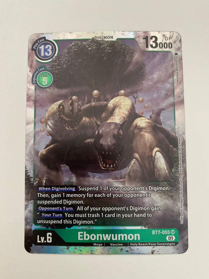 Digimon TCG Ebonwumon BT7-055 SR Next Adventure Holo Rare Near Mint