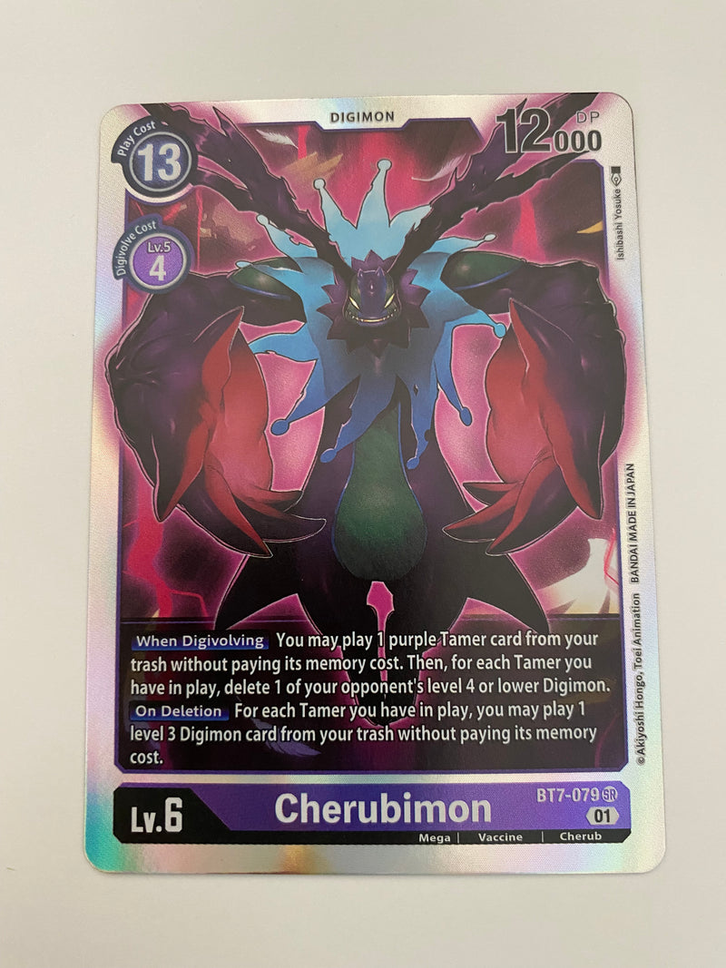 Digimon TCG Cherubimon BT7-079 SR Next Adventure Holo Rare Near Mint