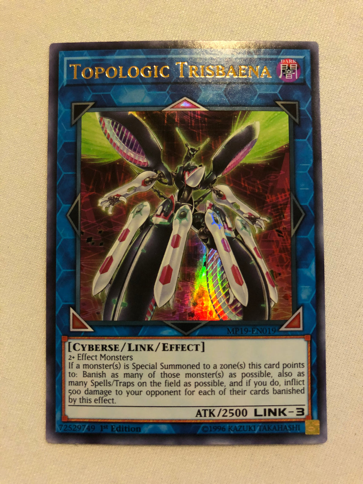 yugioh topologic cards Yugioh Topologic Trisbaena MP19-EN019 Ultra Rare 1st Edition Near Mint
