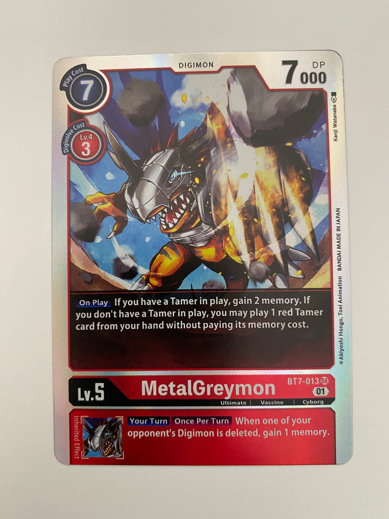 Digimon TCG MetalGreymon  BT7-013 SR  Next Adventure Near Mint