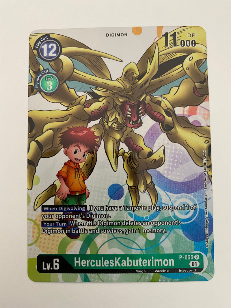 Digimon TCG HerculesKabuterimon  P-055 P Holo Rare Near Mint