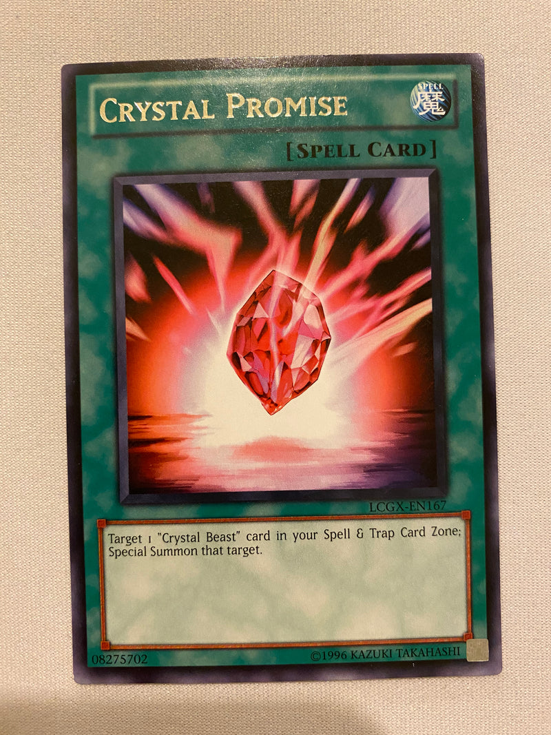 Yugioh Crystal Promise  LCGX-EN167 Rare  Unlimited Near Mint