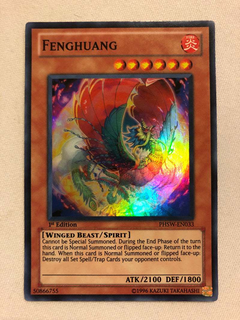Yugioh Fenghuang PHSW-EN033 1st Edition Super Rare Near Mint