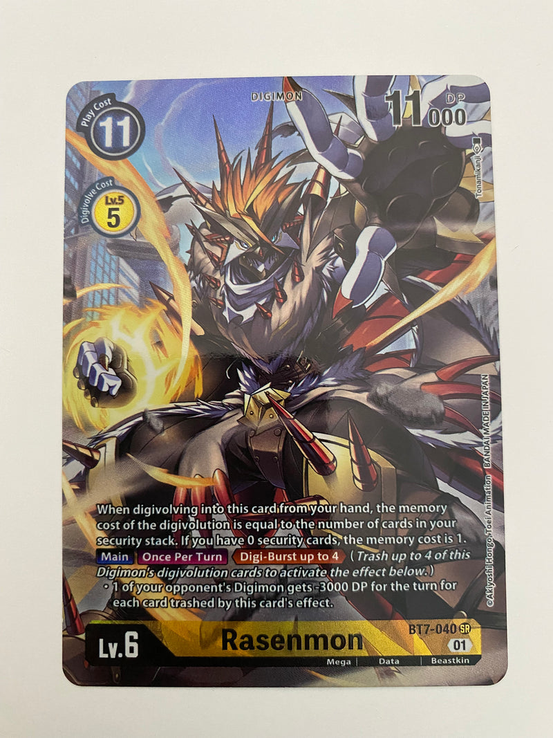 Digimon TCG Rasenmon Alternate Art BT7-040 Holo Rare Near Mint