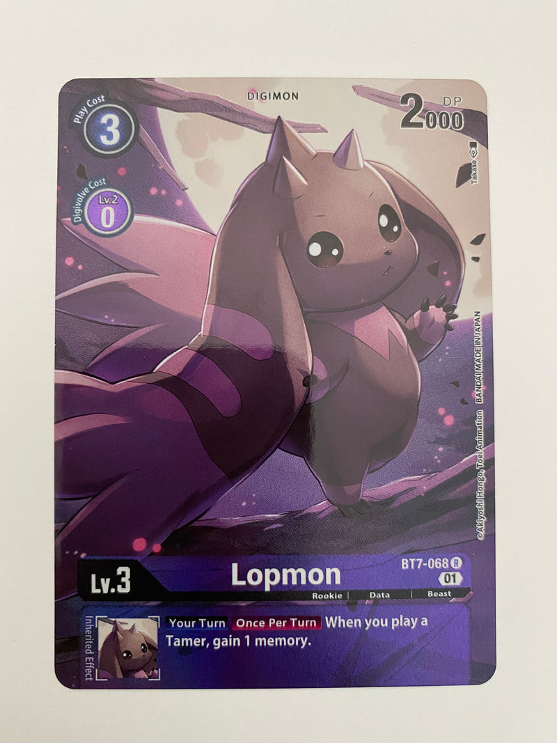 Digimon TCG Lopmon  BT7-068 R Alternate Art Next Adventure Near Mint