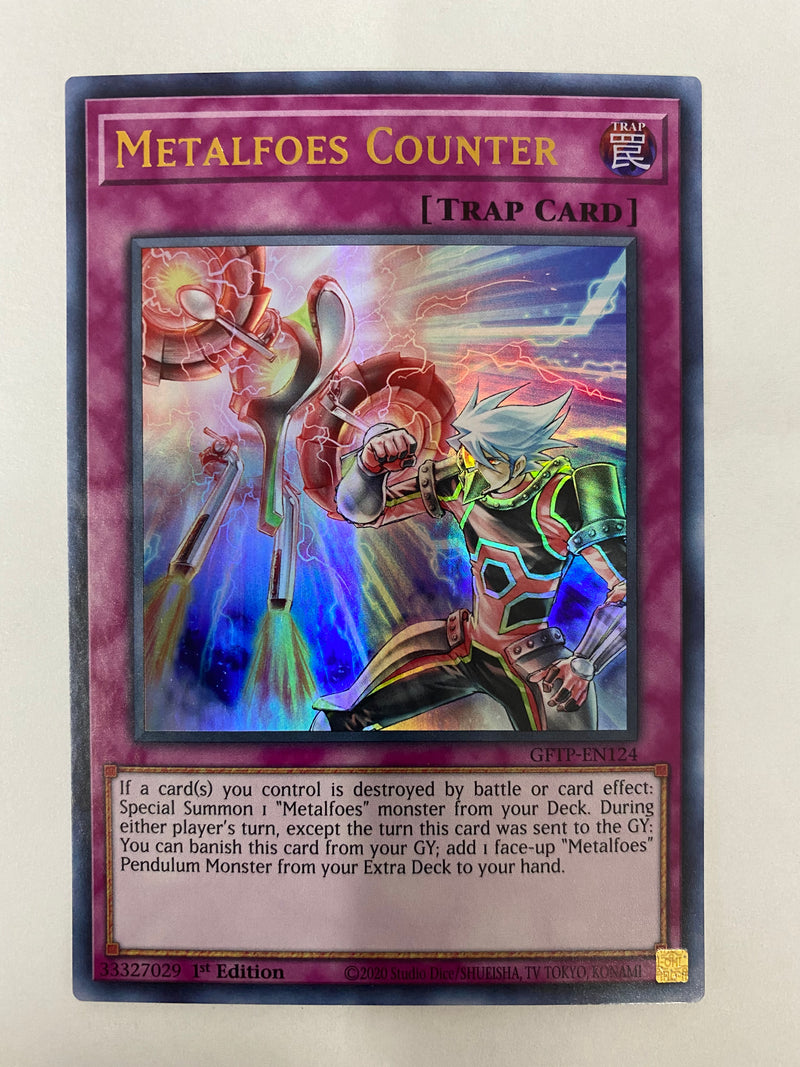 Yugioh Metalfoes Counter GFTP-EN124 Ultra Rare 1st Edition NM Yugioh Metalfoes Counter GFTP-EN124 Ultra Rare 1st Edition NM