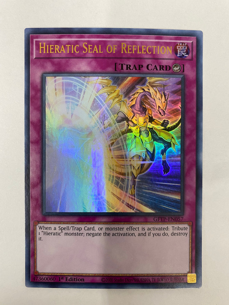 Yugioh Hieratic Seal of Reflection GFTP-EN057 Ultra Rare 1st Edition NM
