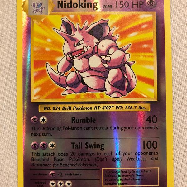 Nidoking 45/108 Rare Reverse Holo XY Evolutions Pokemon Card Near Mint Nidoking 45/108 Rare Reverse Holo XY Evolutions Pokemon Card Near Mint