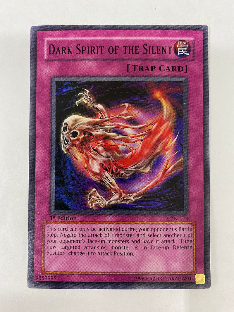 Yugioh Dark Spirit of the Silent LON-079 Super Rare 1st Edition Near Mint