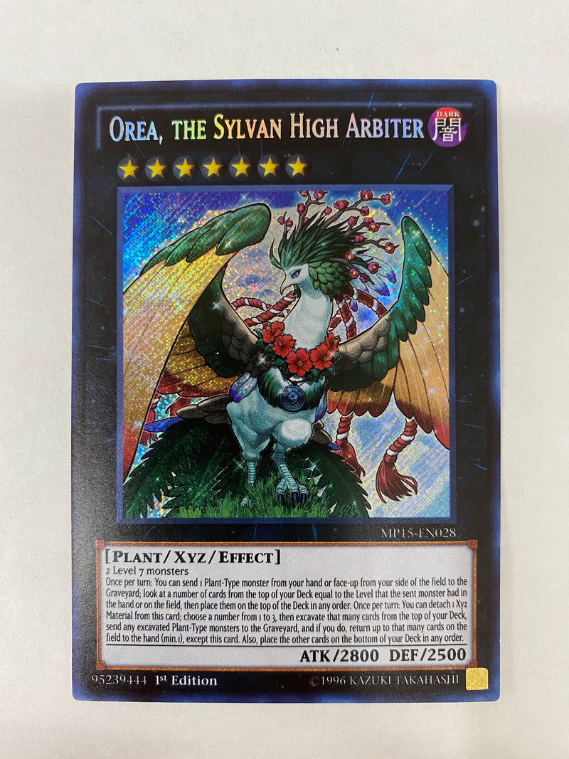 Yugioh Orea, the Sylvan High Arbiter MP15-EN028 Secret Rare 1st Edition NM