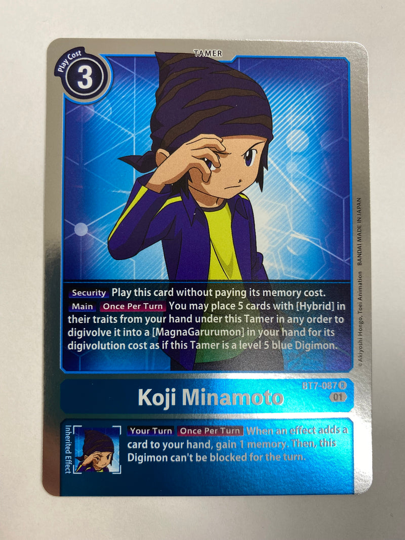 Digimon TCG Koji Minamoto BT7-087 Rare Near Mint Digimon TCG Koji Minamoto BT7-087 Rare Near Mint