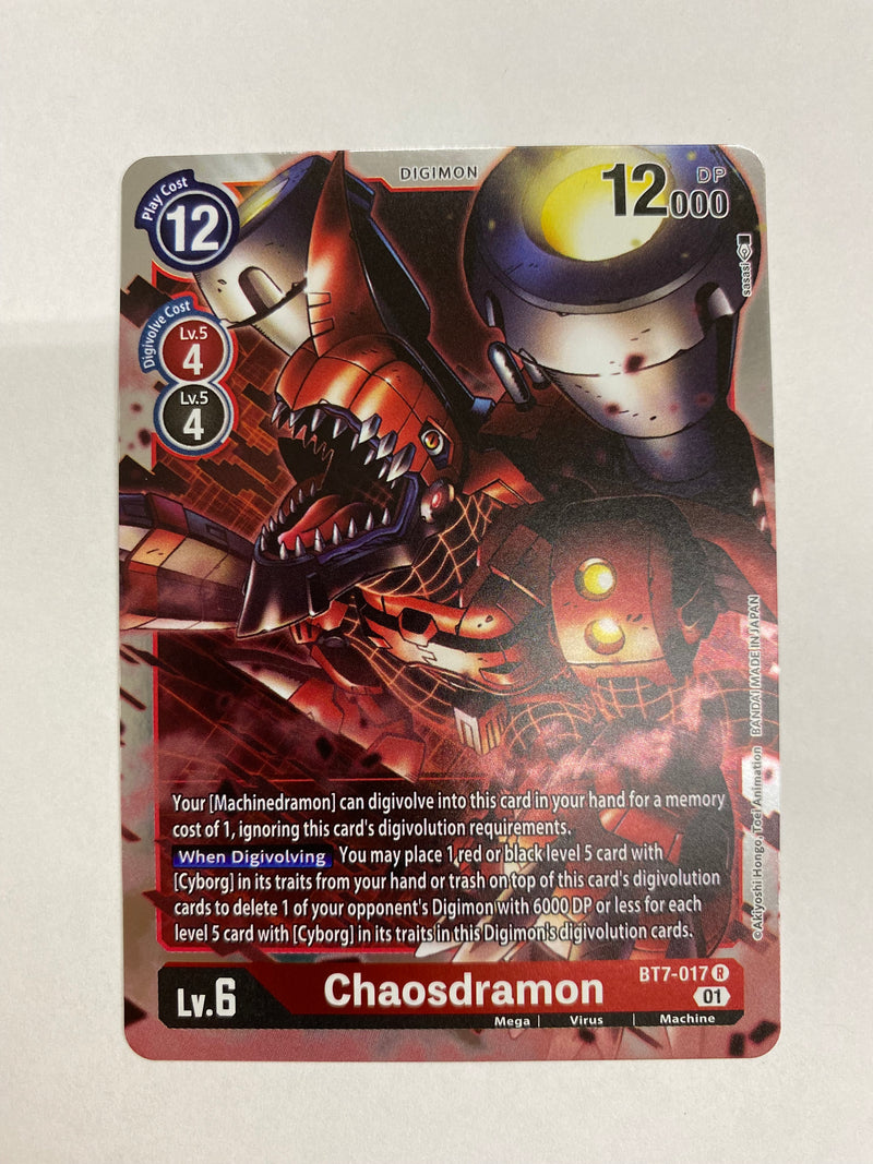 Digimon TCG Chaosdramon BT7-017 Rare Near Mint