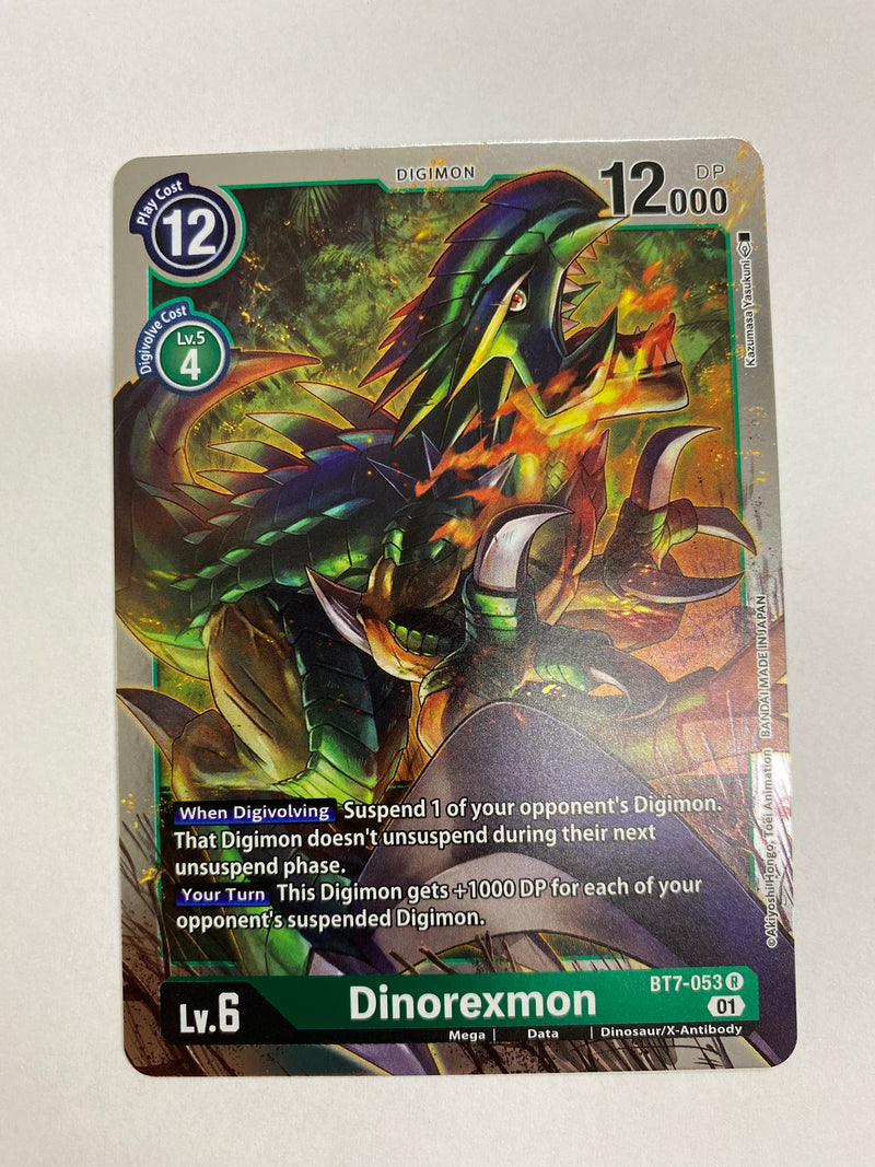 Digimon TCG Dinorexmon BT7-053 Rare Next Adventure Naer Mint Digimon TCG Dinorexmon BT7-053 Rare Next Adventure Naer Mint