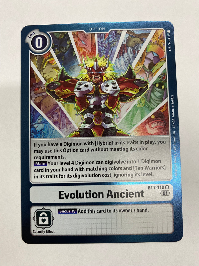 Digimon TCG Evolution Ancient BT7-110 Rare Near Mint
