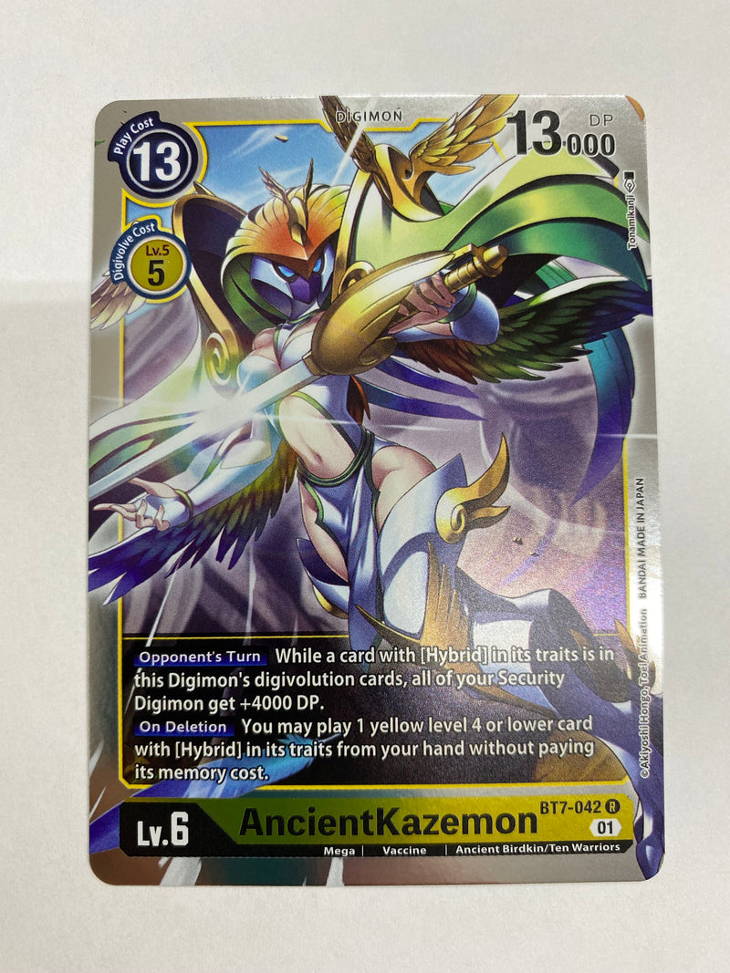 Digimon TCG AncientKazemon BT7-042  Rare  Near Mint