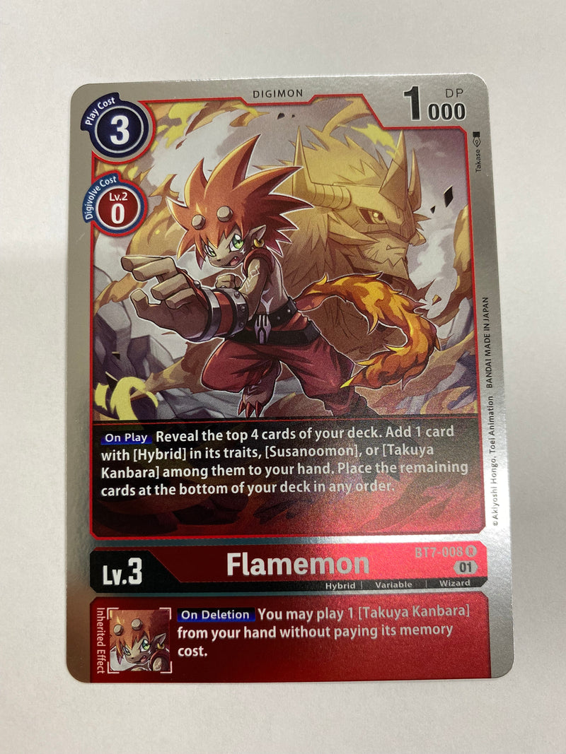 Digimon TCG Flamemon BT7-008 Rare  Near Mint