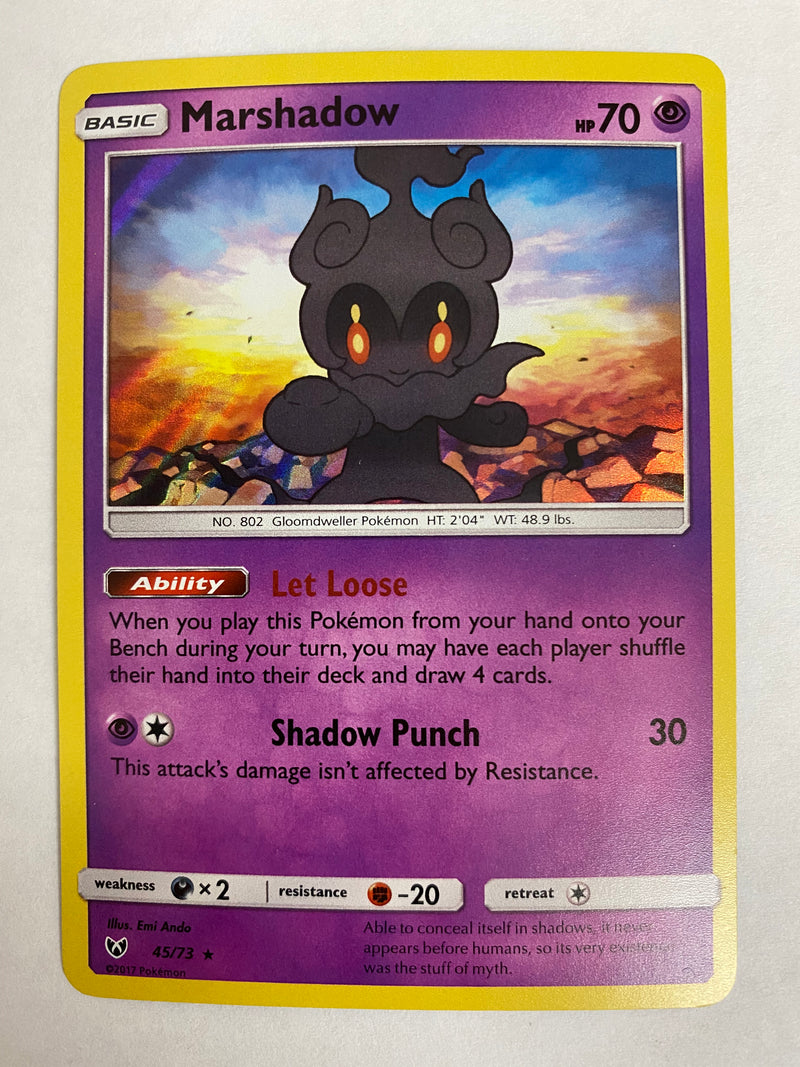 Marshadow  45/73 Holo Rare Pokemon Card Near Mint