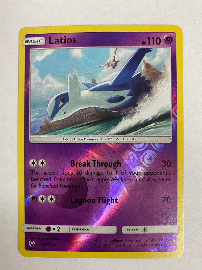 Latios  41/73 Reverse Holo Near Mint