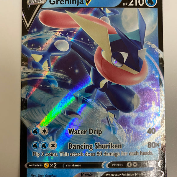 Greninja V Fusion Strike 073/264 Holo Ultra Rare Pokemon Card Near Min