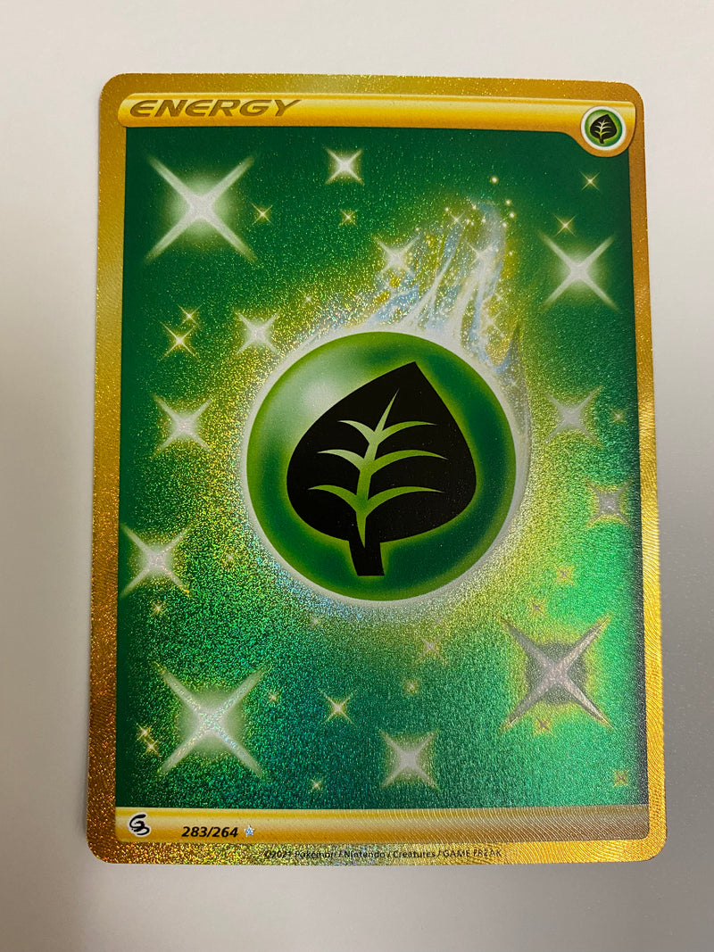 Grass Energy 283/264 Secret Rare Fusion Strike Pokemon Card Near Mint