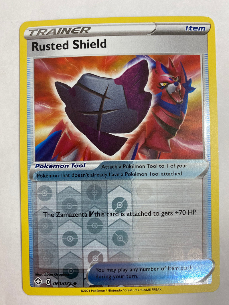 Rusted Shield 061/072  Shining Fates  Reverse Holo  Pokemon Card  NM