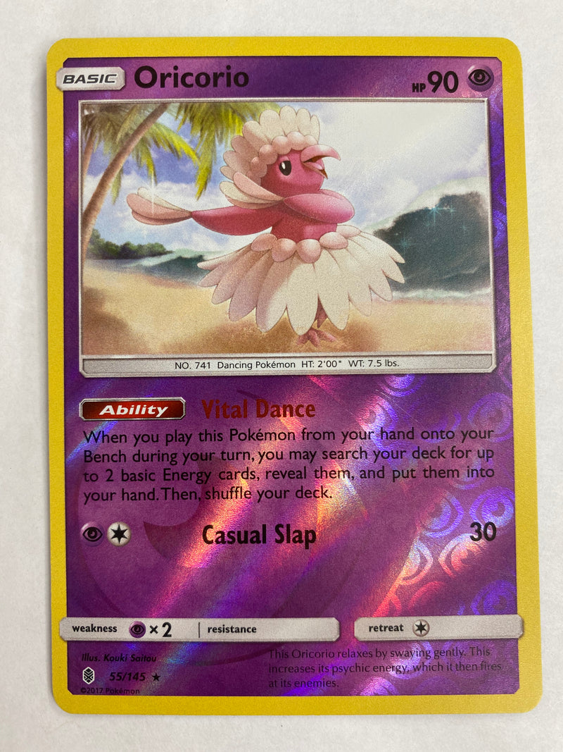Oricorio 55/145 Reverse Holo Pokemon Card NM