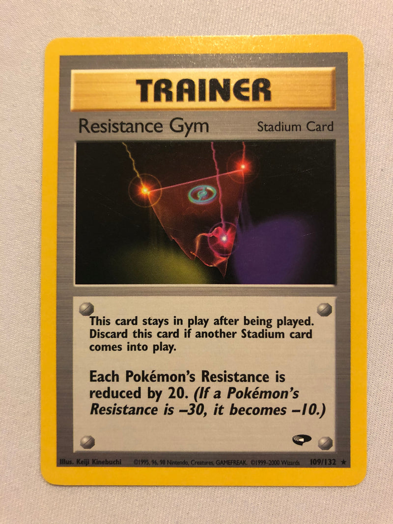 Resistance Gym 109/132 Gym Challenge Rare Pokemon Card Near Mint