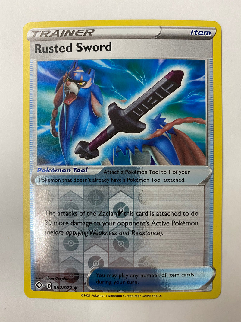 Rusted Sword  062/072  Reverse Holo  Pokemon Card NM