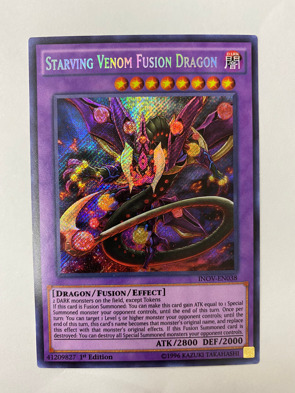 yugioh venom cards Yugioh Starving Venom Fusion Dragon INOV-EN038 1st Edition NM