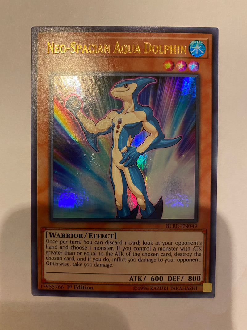 Yugioh  Neo-Spacian Aqua Dolphin BLRR-EN049 Ultra Rare 1st Edition NM