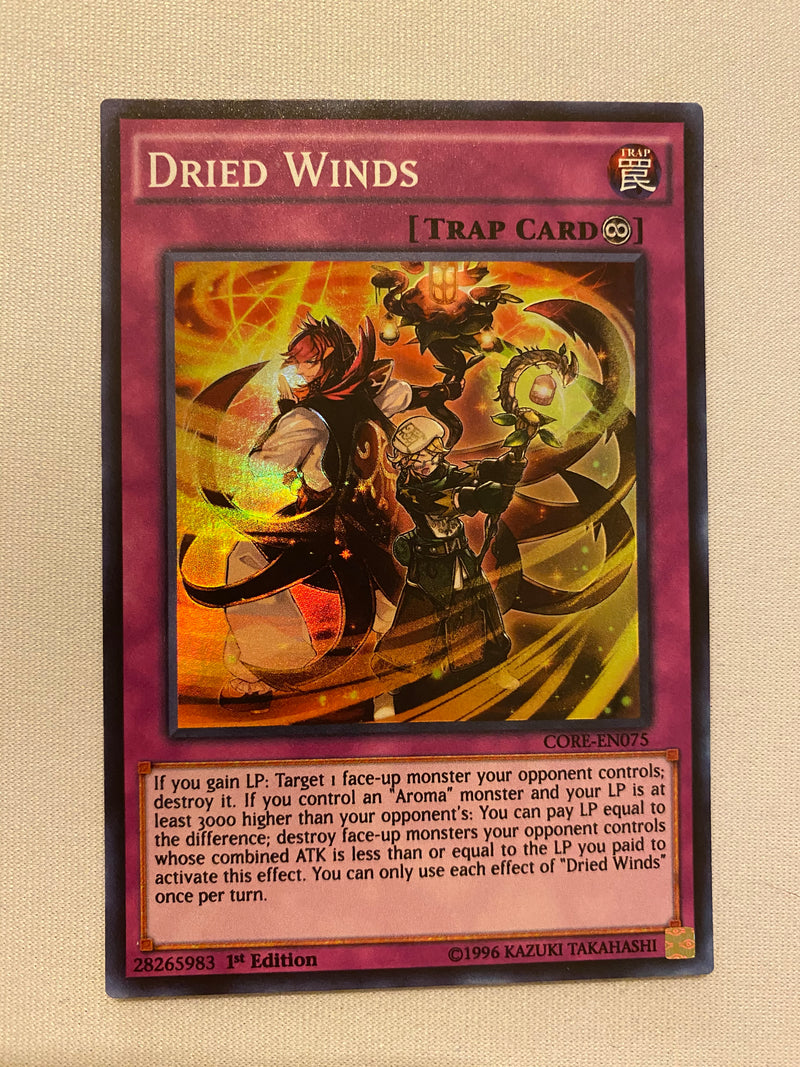 Yugioh Dried Winds CORE-EN075 Super Rare 1st Edition NM