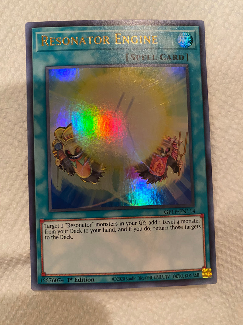 Yugioh Resonator Engine GFTP-EN114 Ultra Rare 1st Edition  NM