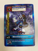 Digimon TCG  WereGarurumon  EX1-017 Alternative Art Near Mint